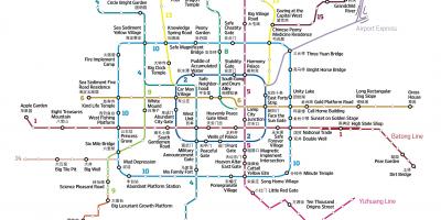Mapa Baidu mapie Pekinu