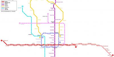 Mapa Pekinie podziemne miasto
