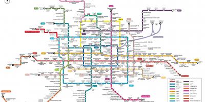 Pekin mapa metra 2016