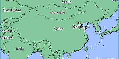 Mapa Chin pokazuje Pekin