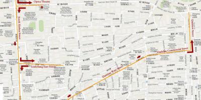 Mapa Pekinu piesza wycieczka 