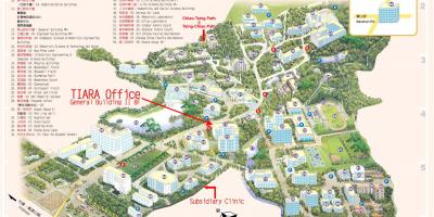 Mapa kampusu Uniwersytetu Tsinghua 