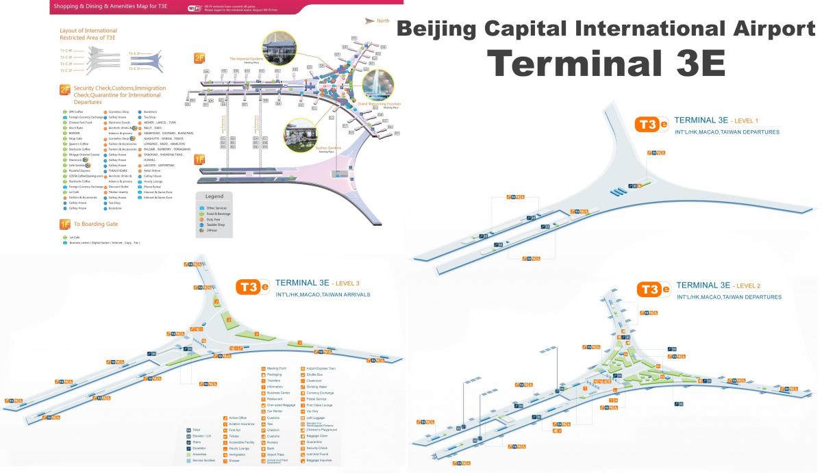 Pekin terminal 3 na mapie