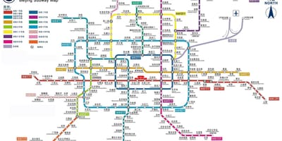 Metra Pekin mapa metra 